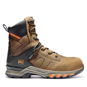 Timberland Férfi PRO Hypercharge 8" Comp Toe Munkavédelmi Bakancs Barna